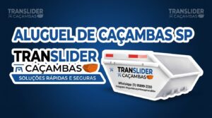 Aluguel de caçamba 4m³ em Mirandópolis em São Paulo - Translider Caçambas